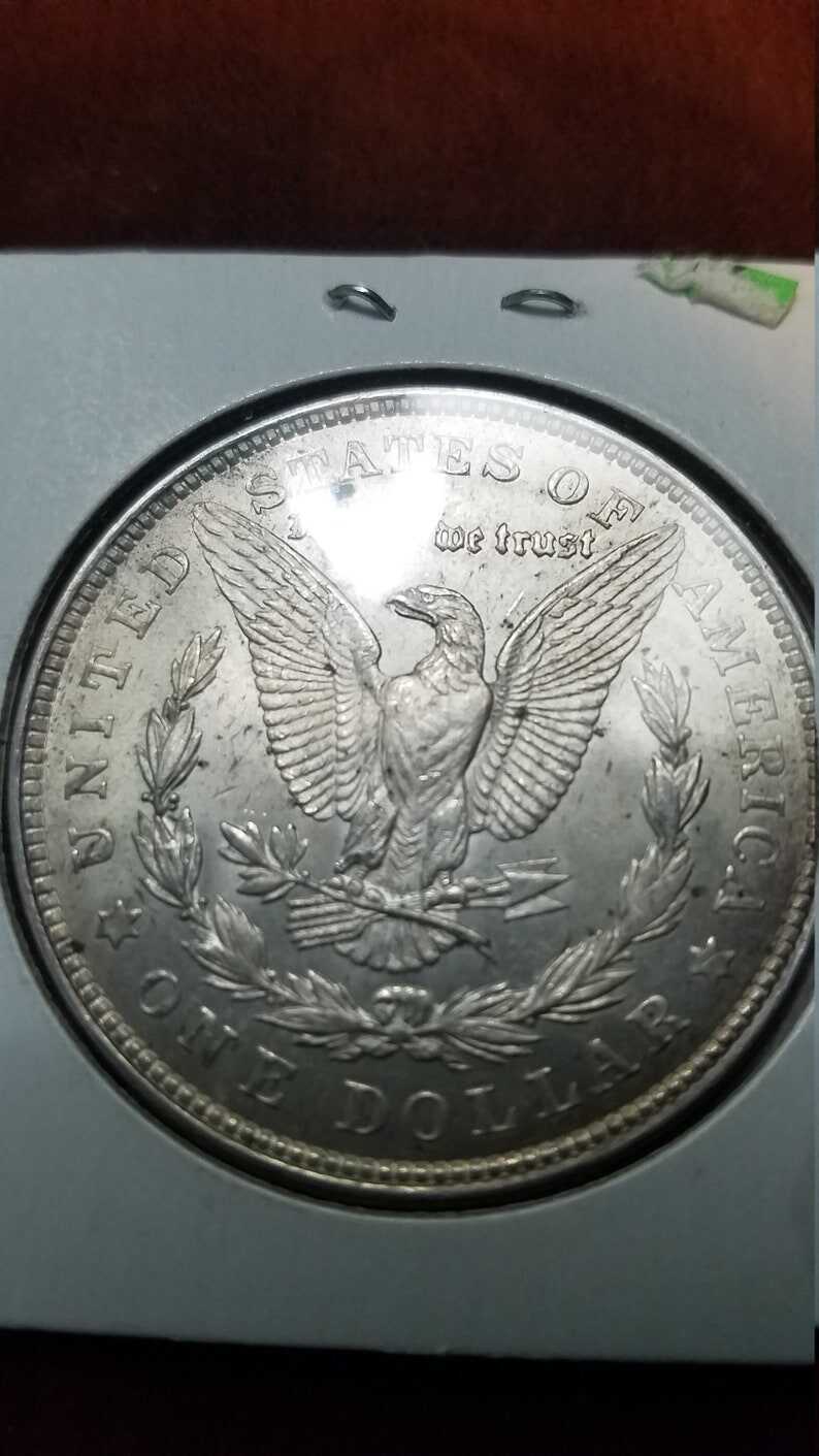 1921 Silver Morgan Dollar AU  BU  Lot# 628 Regular 59