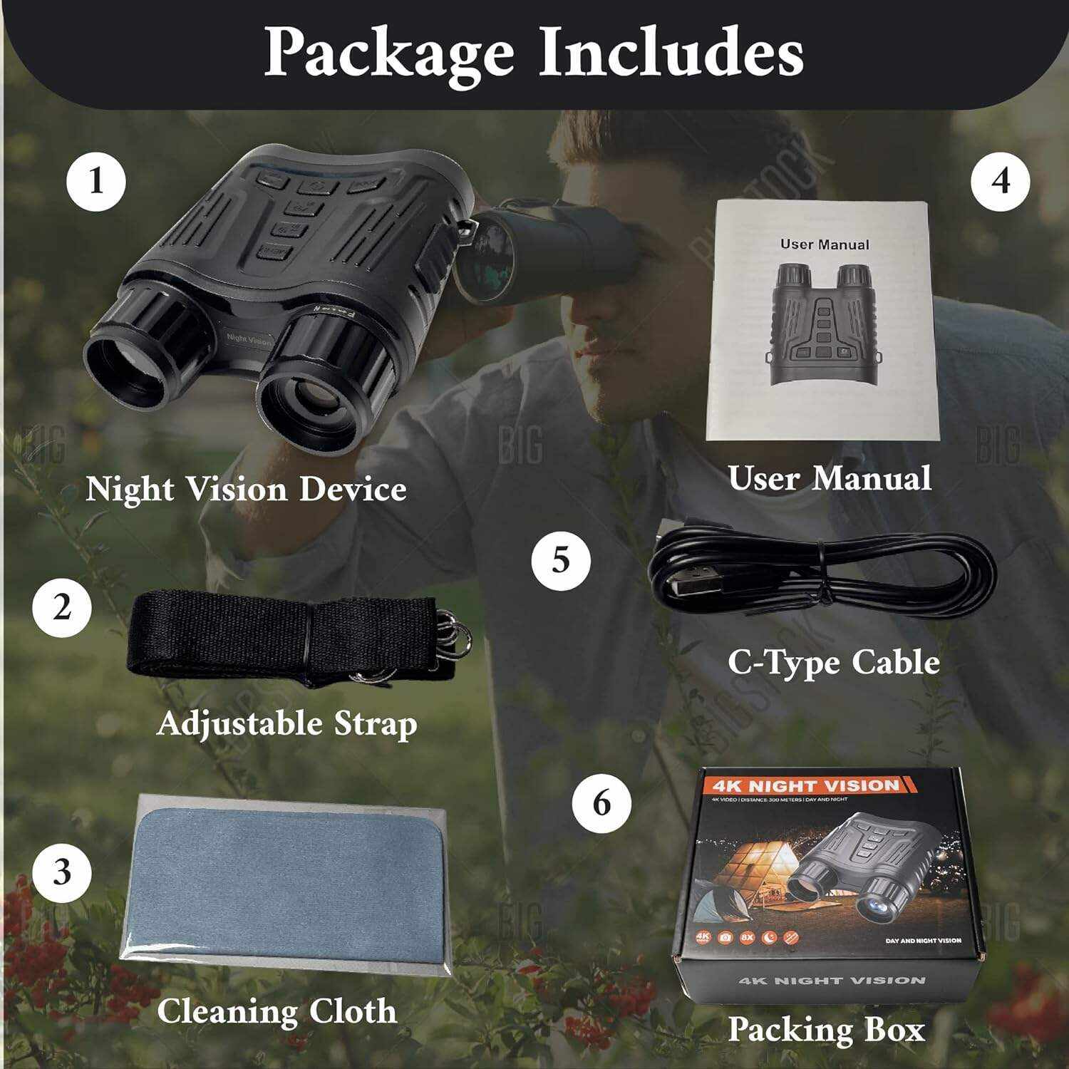 Helmet Mounted Binoculars Gear 3D Infrared Telescope Flip-Up Night Vision Binoculars
