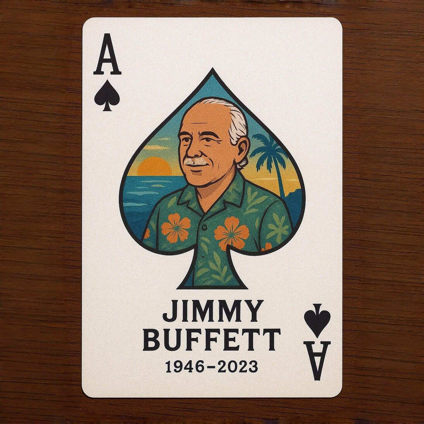 Jimmy Buffett 1946–2023 Memorial Playing Cards