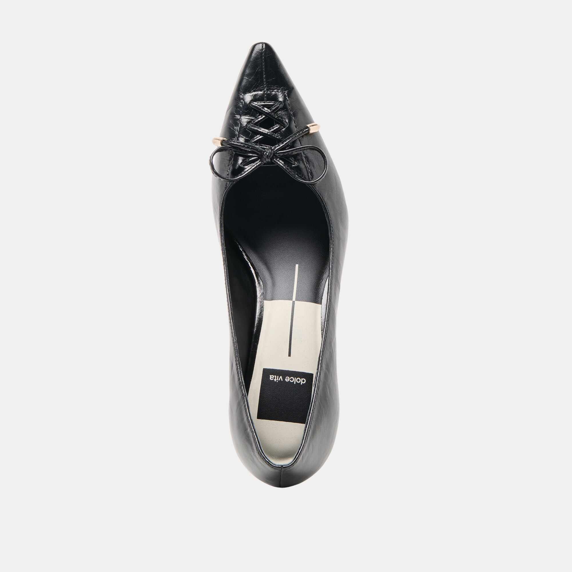 CLARIE HEELS MIDNIGHT CRINKLE PATENT LEATHER