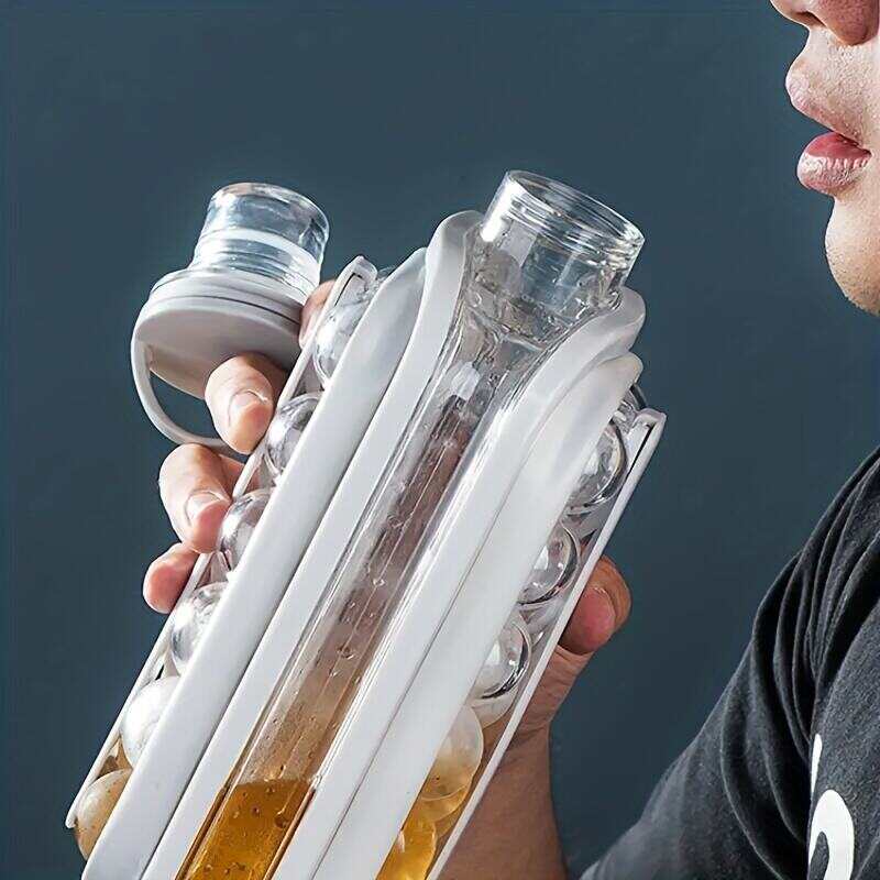 1pc Ice Ball Maker Kettle Kitchen Bar Accessories Gadgets Creative Ice Cube Mold 2 In 1 Multifunctional Container Pot