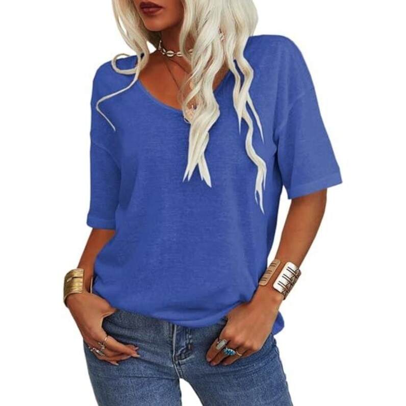 FINAL SALE⚡Summer Casual Half Sleeve T-shirt Basic Tops (Multiple Colors)