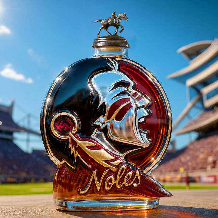 Florida State Seminoles Whiskey Bottle