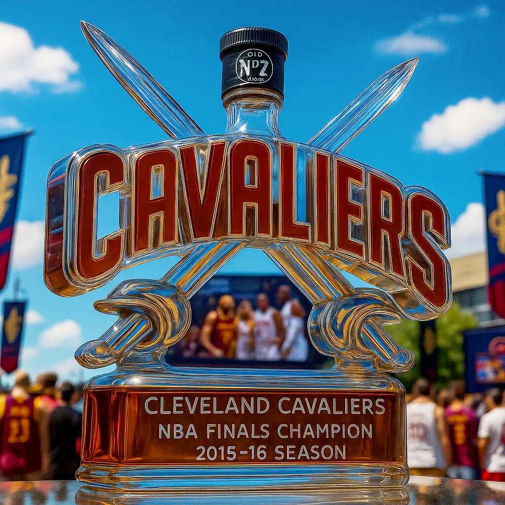 Cleveland Cavaliers Team Honor Whiskey Bottle