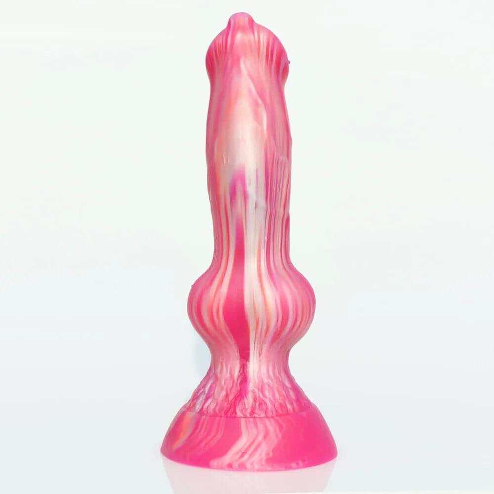 Soft Liquid Silicone Wolf Dog Dildo – Realistic Suction Cup Toy for Vaginal & Anal Play