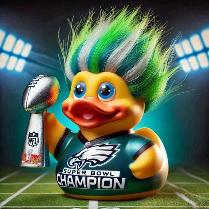 Champion Troll Doll Duck