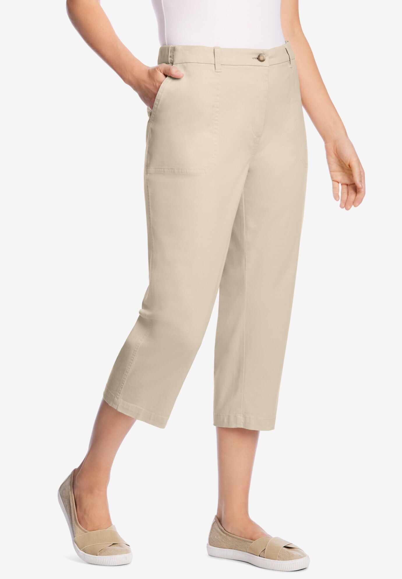 Freedom Waist Chino Capri