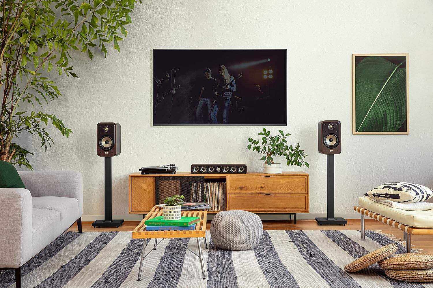 Polk Audio Signature Elite ES20 Bookshelf Speaker - Hi-Res Audio Certified,Dolby Atmos & DTS:X Compatible, 1