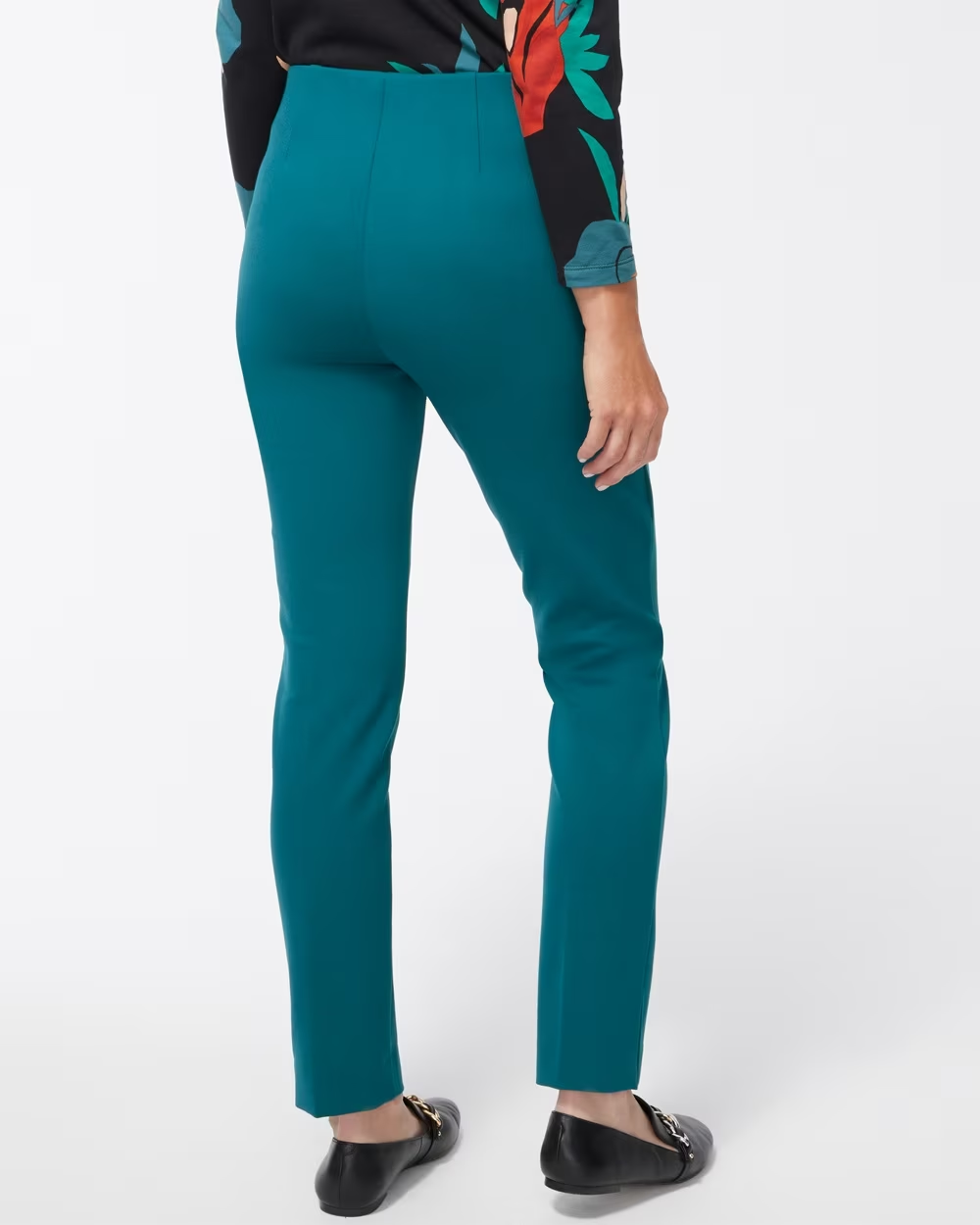 Juliet Ponte Trim Detail Ankle Pants