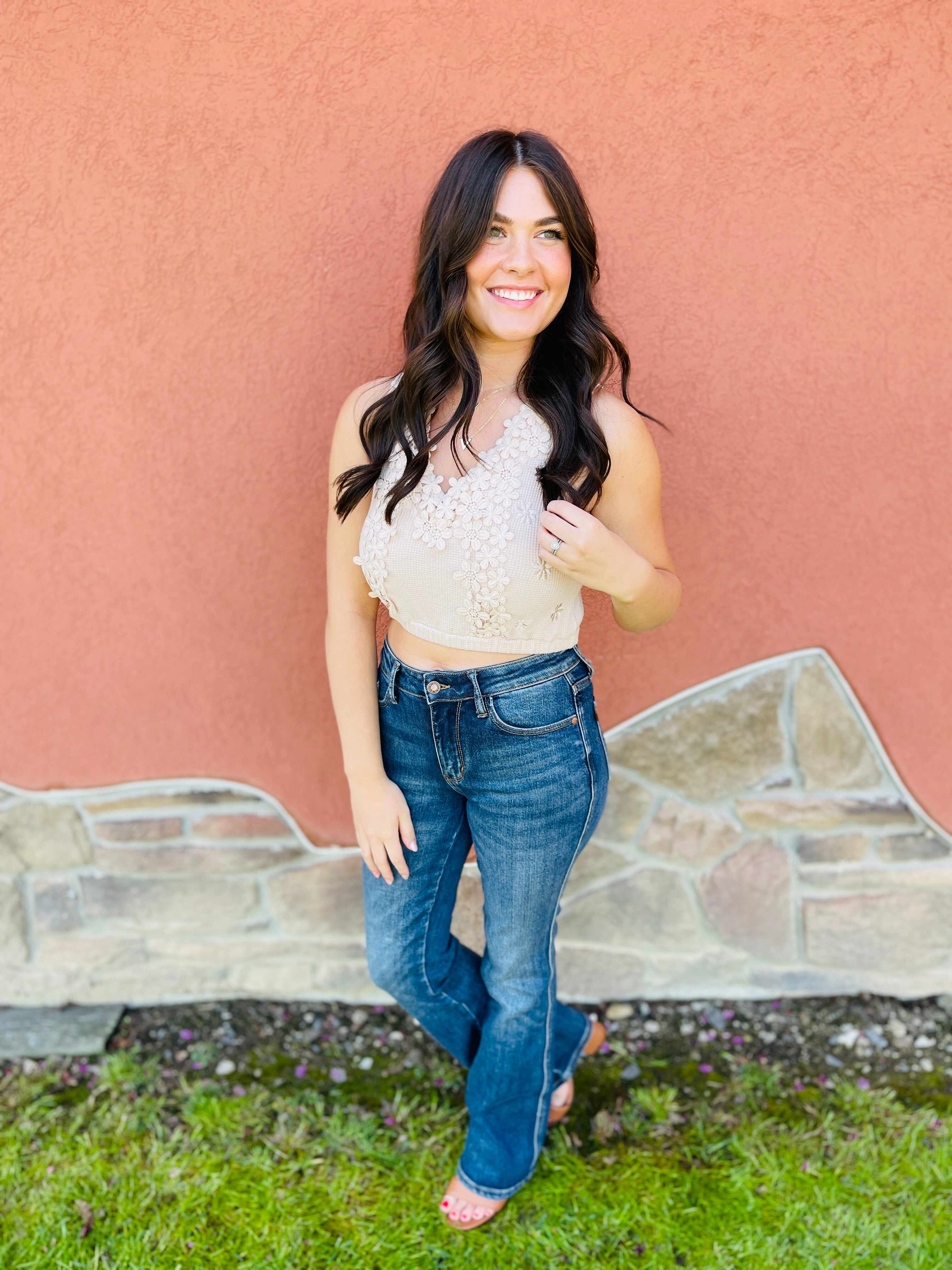 REG/CURVY Can't Compete Midrise Bootcut Jeans