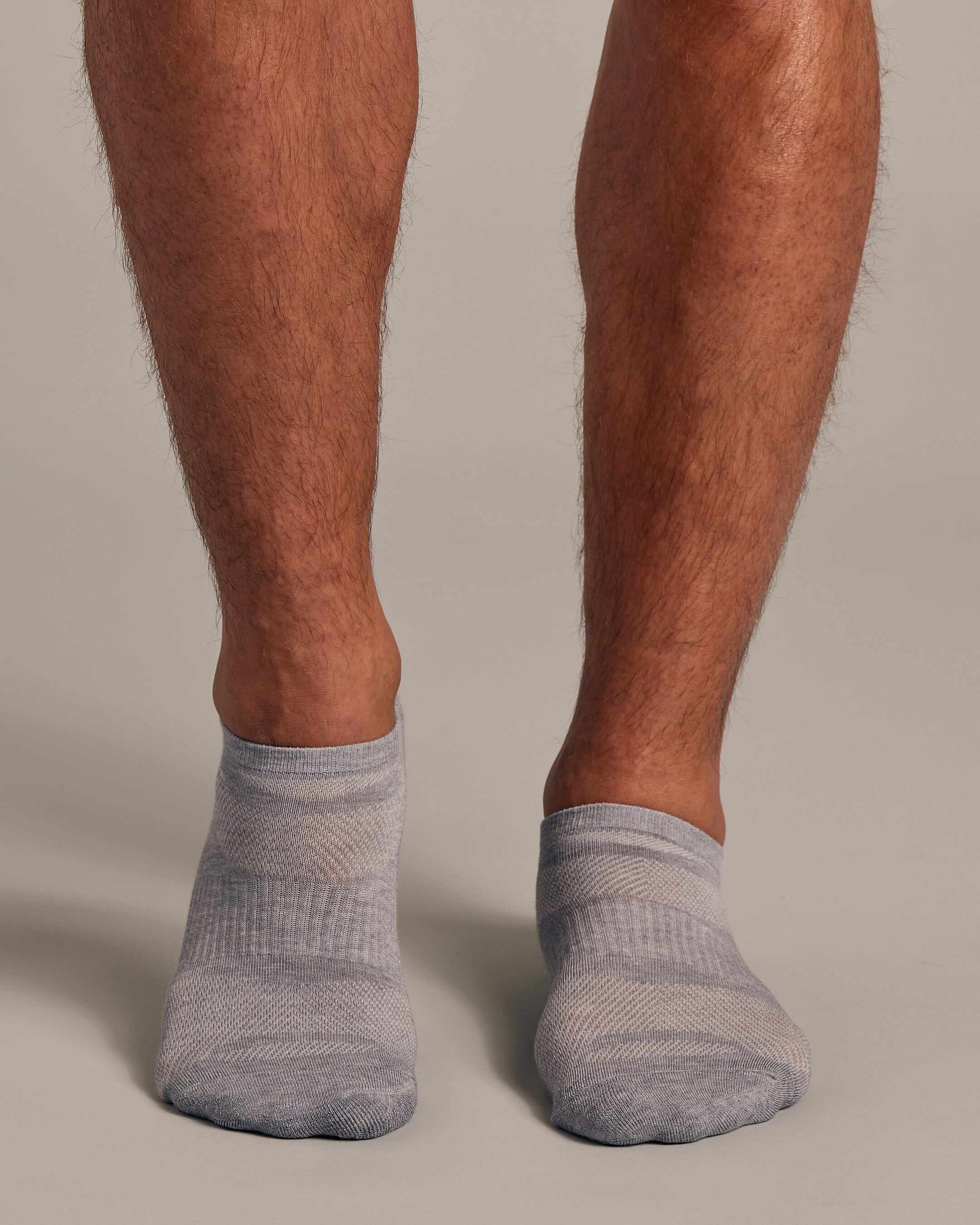 Heather Gray No Show Socks 6-Pack 2.0
