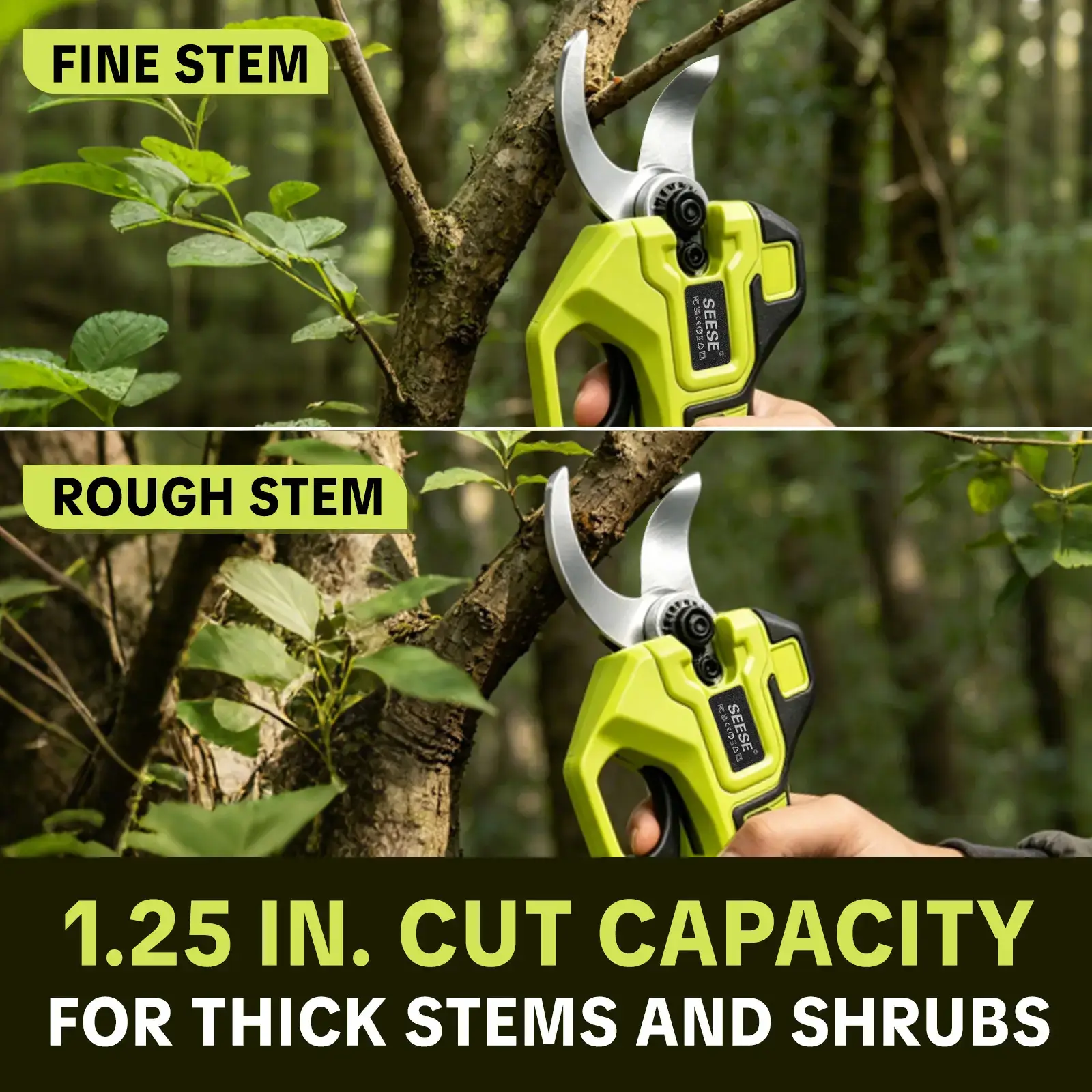 Electric Pruning Shears for Gardening: 1.25