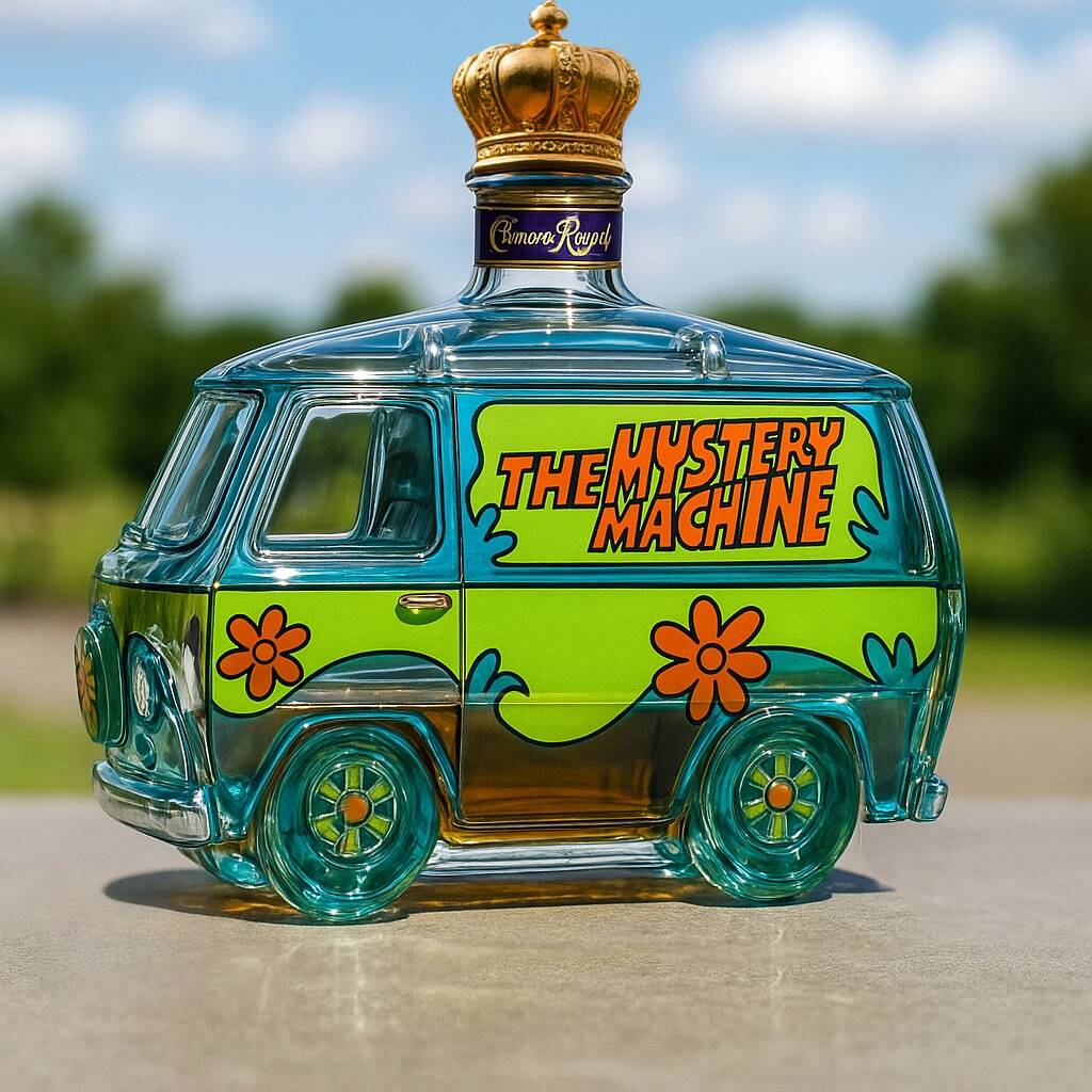 Mystery Machine Whiskey Bottle