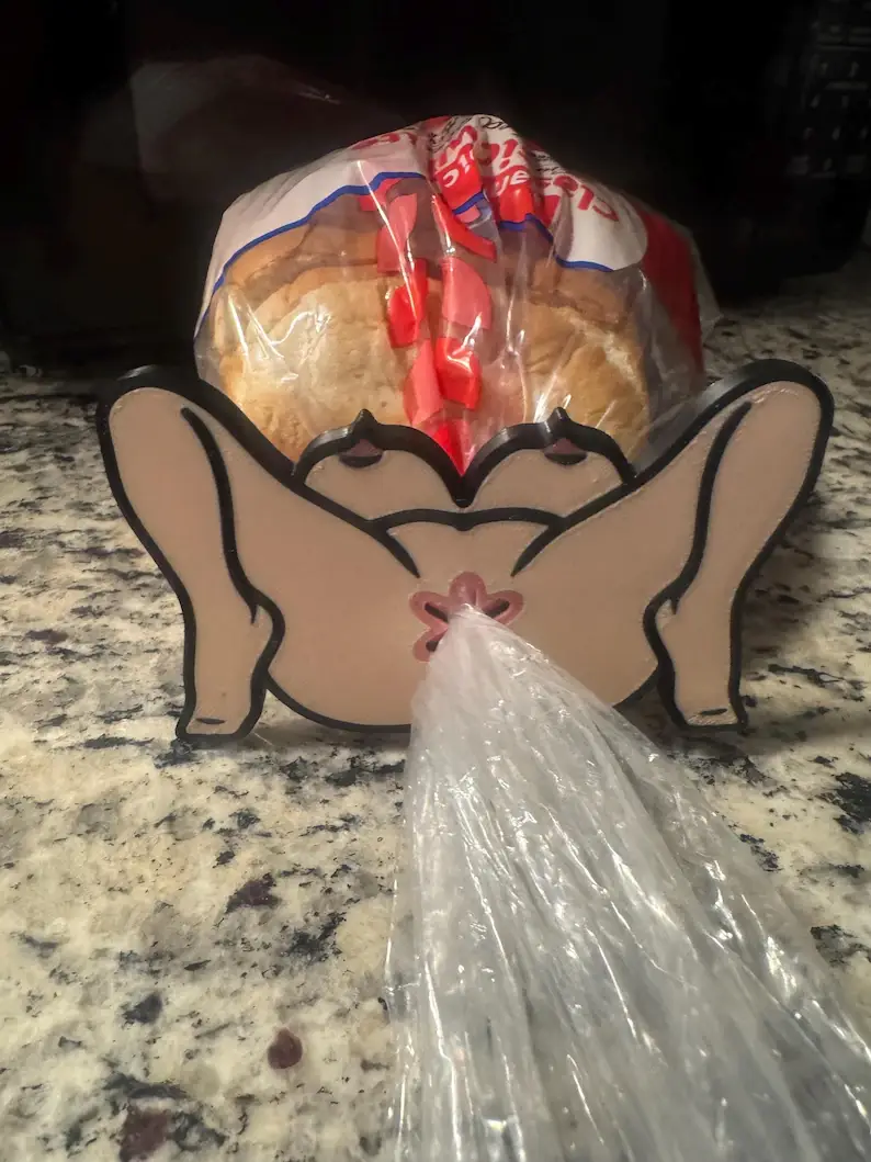 🍑 The Cheeky Novelty Body Bread Bag Clip