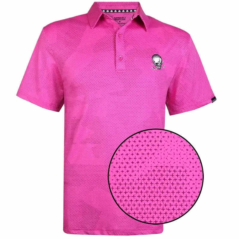 Rogue Cool-Stretch Men's Golf Shirt (Pink)