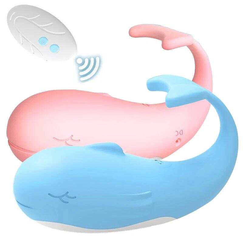 Little Whale Remote-Controlled Vibrating Egg – 10 Modes, Wearable G-Spot & Clitoral Stimulator