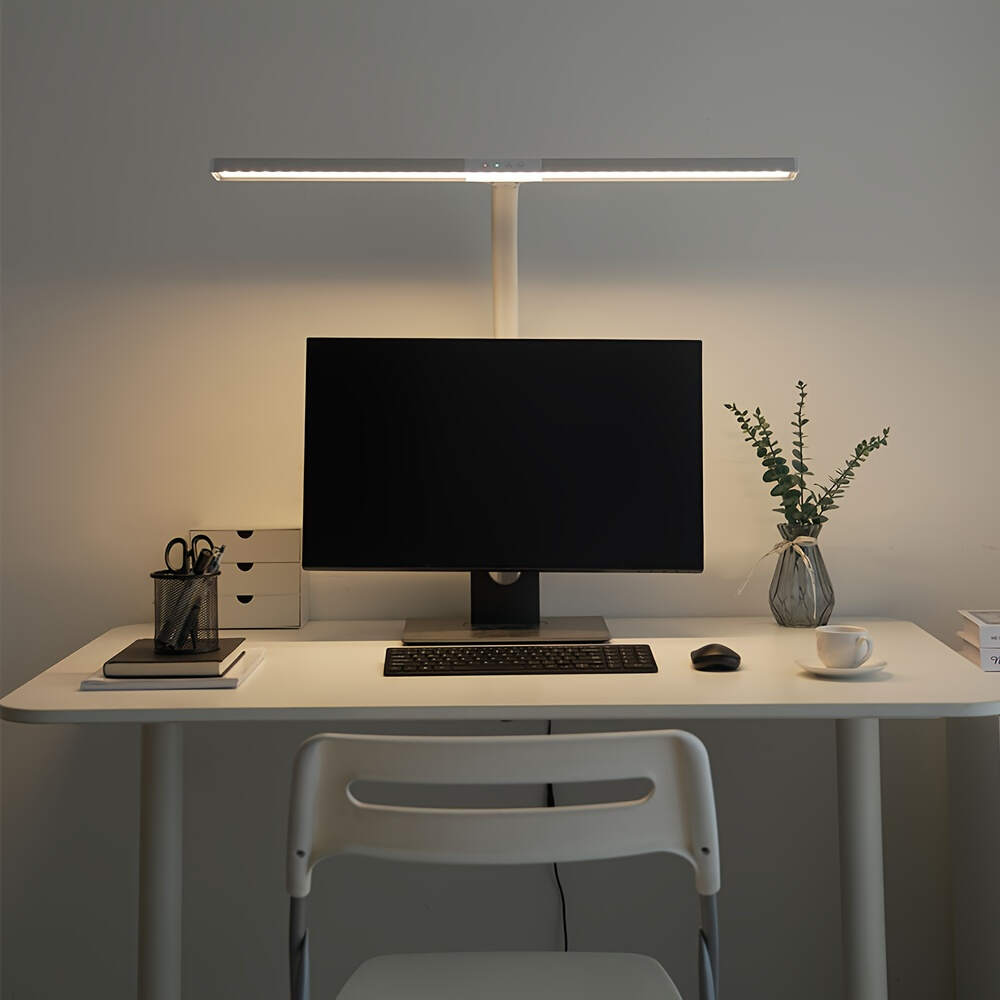 Home, Study, Office LED Desk Lamp, Eye-catching Desk Lamp with Adjustable Flexible Gooseneck Without Desktop Adjustment, Desk Lamp with Fixture for Reading, Study, University Dormitory Room