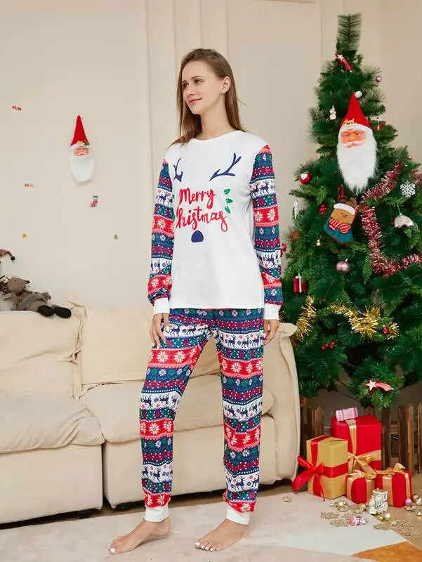 Christmas Matching Family Pajamas Sets Holiday Pjs