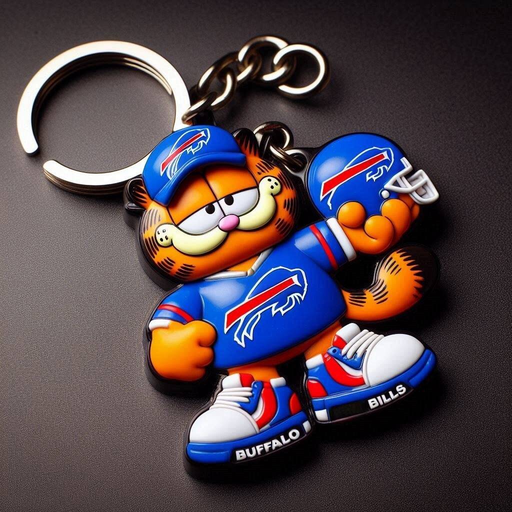NHL Team Spirit Garfield Keychain