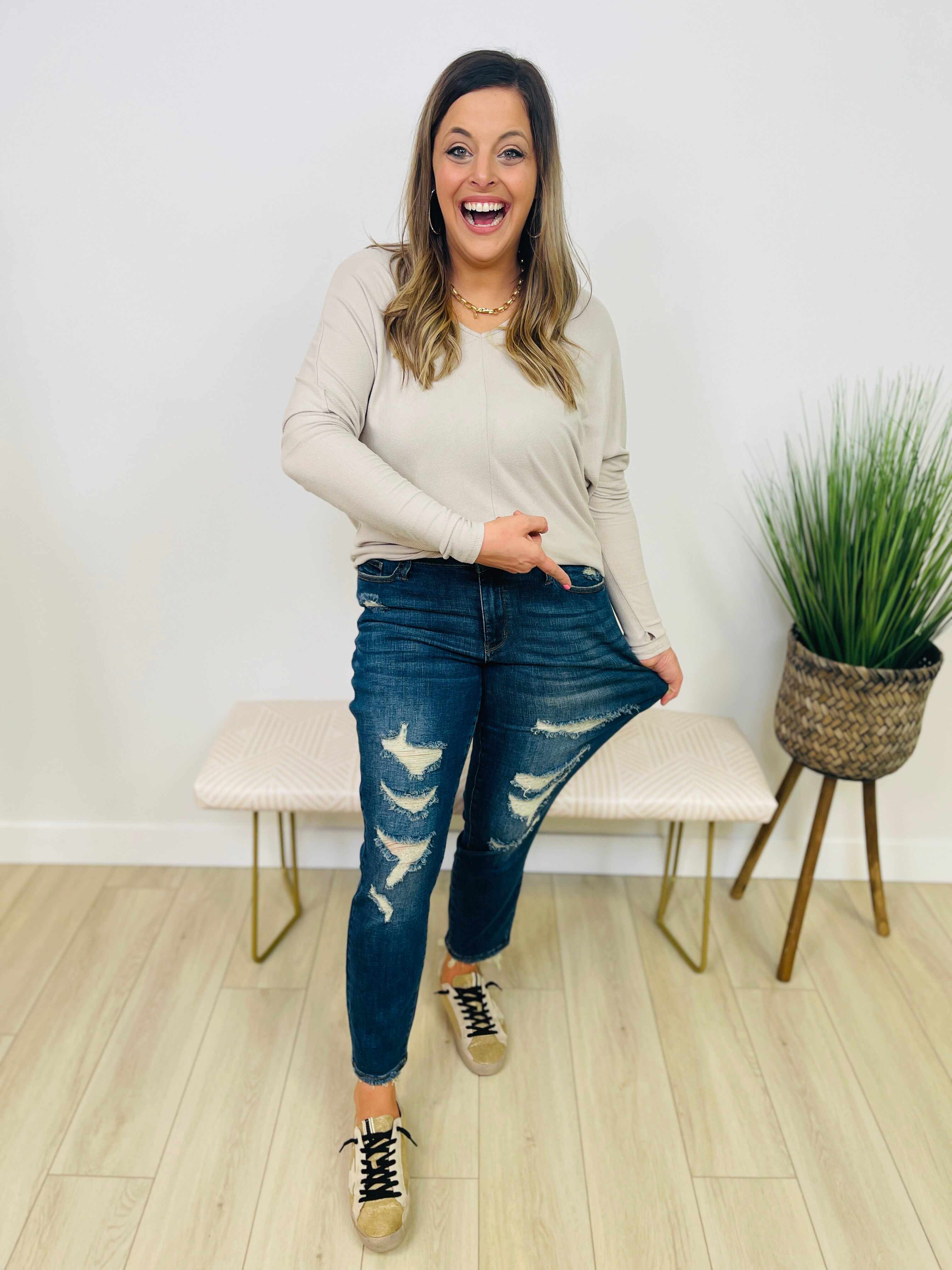 Plus/Reg You Were Meant For Me Boyfriend Jeans