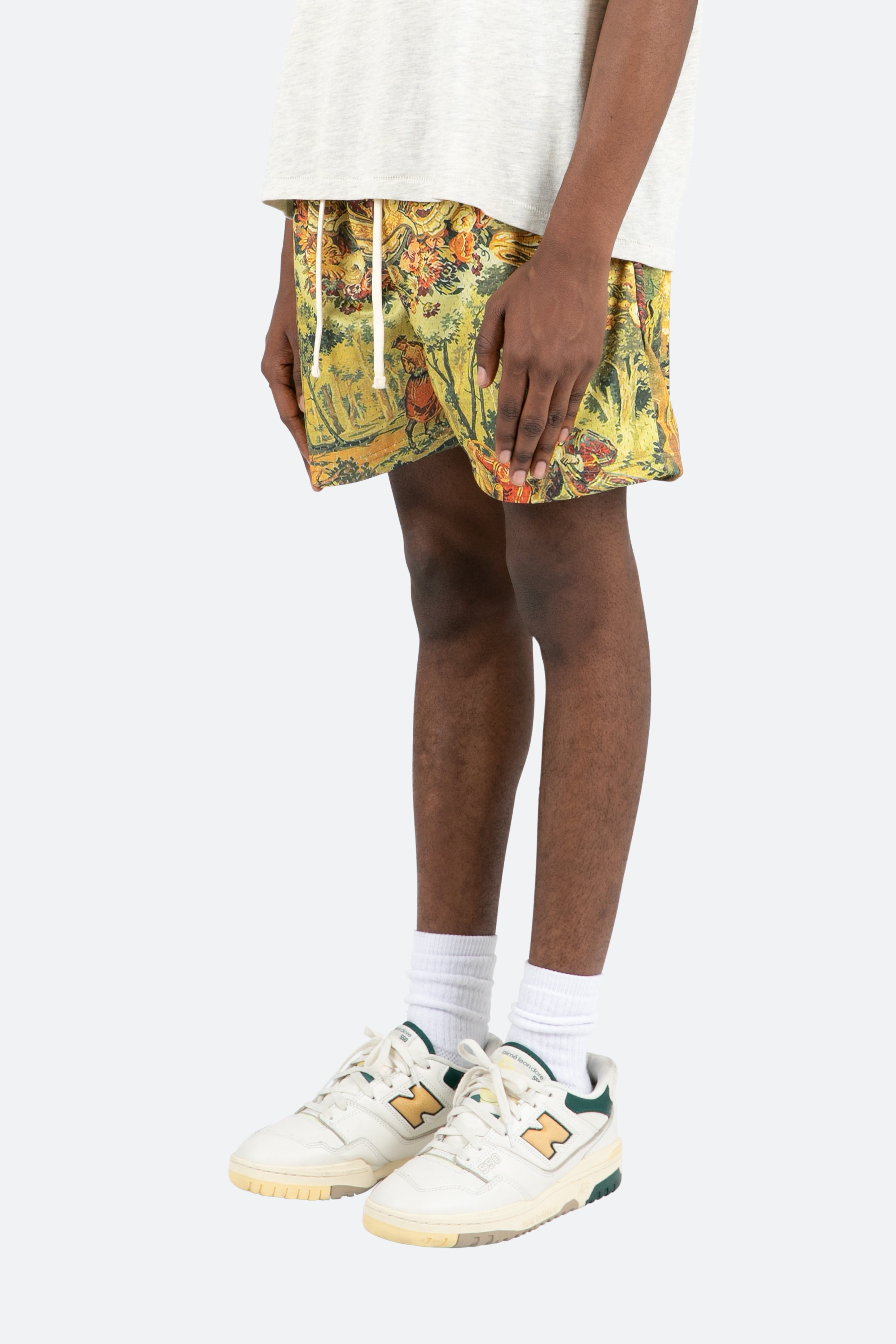 Tapestry Mesh Shorts - Multi