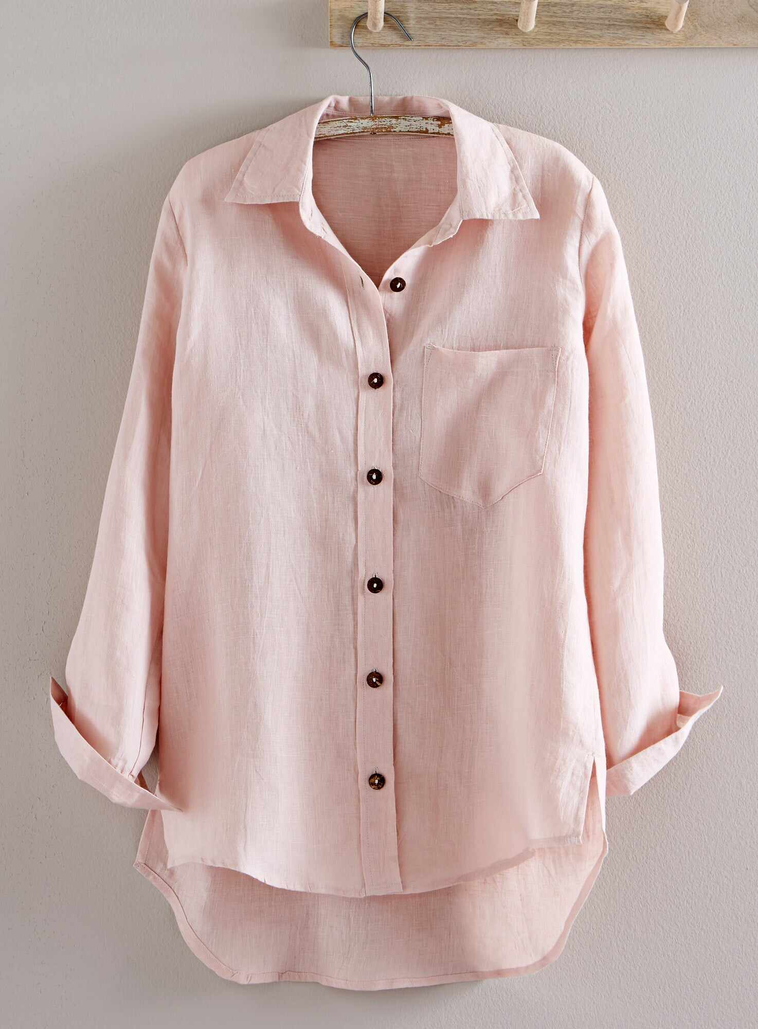 Algarve European Linen Long-sleeve Shirt