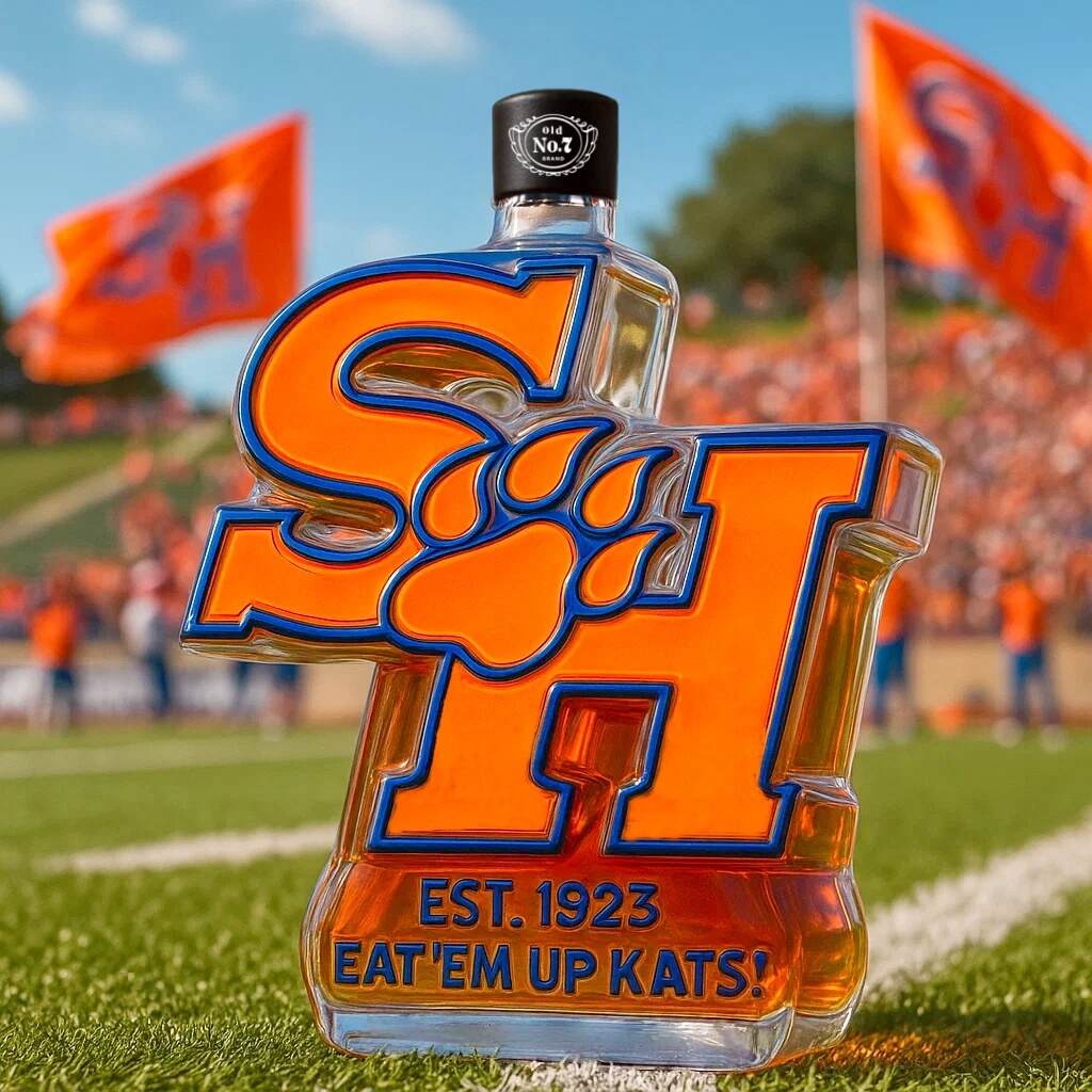 Sam Houston State Bearkats Limited Edition Whisky Bottle