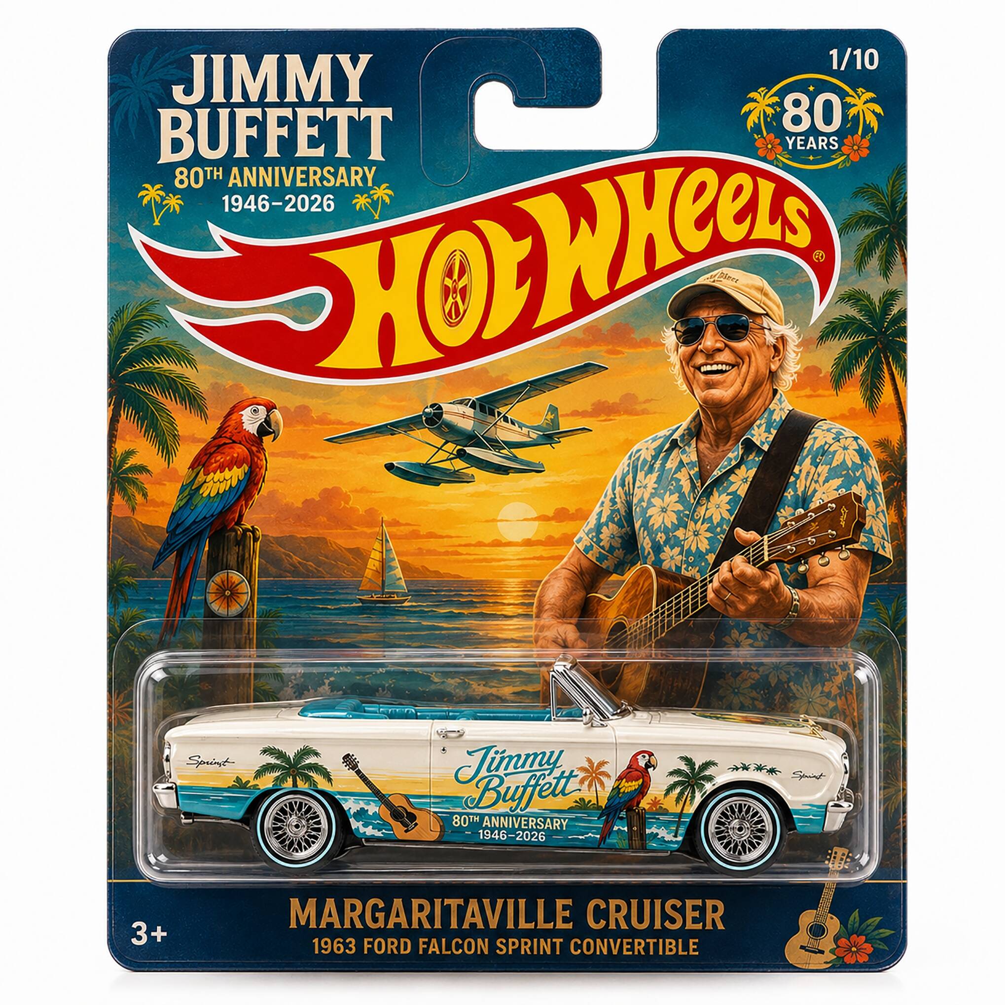 Hot Wheels Jimmy Buffett 80th Anniversary Margaritaville Cruiser