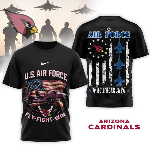 Arizona Cardinals | Premium NFL Air Force Veteran 3D Shirt NP