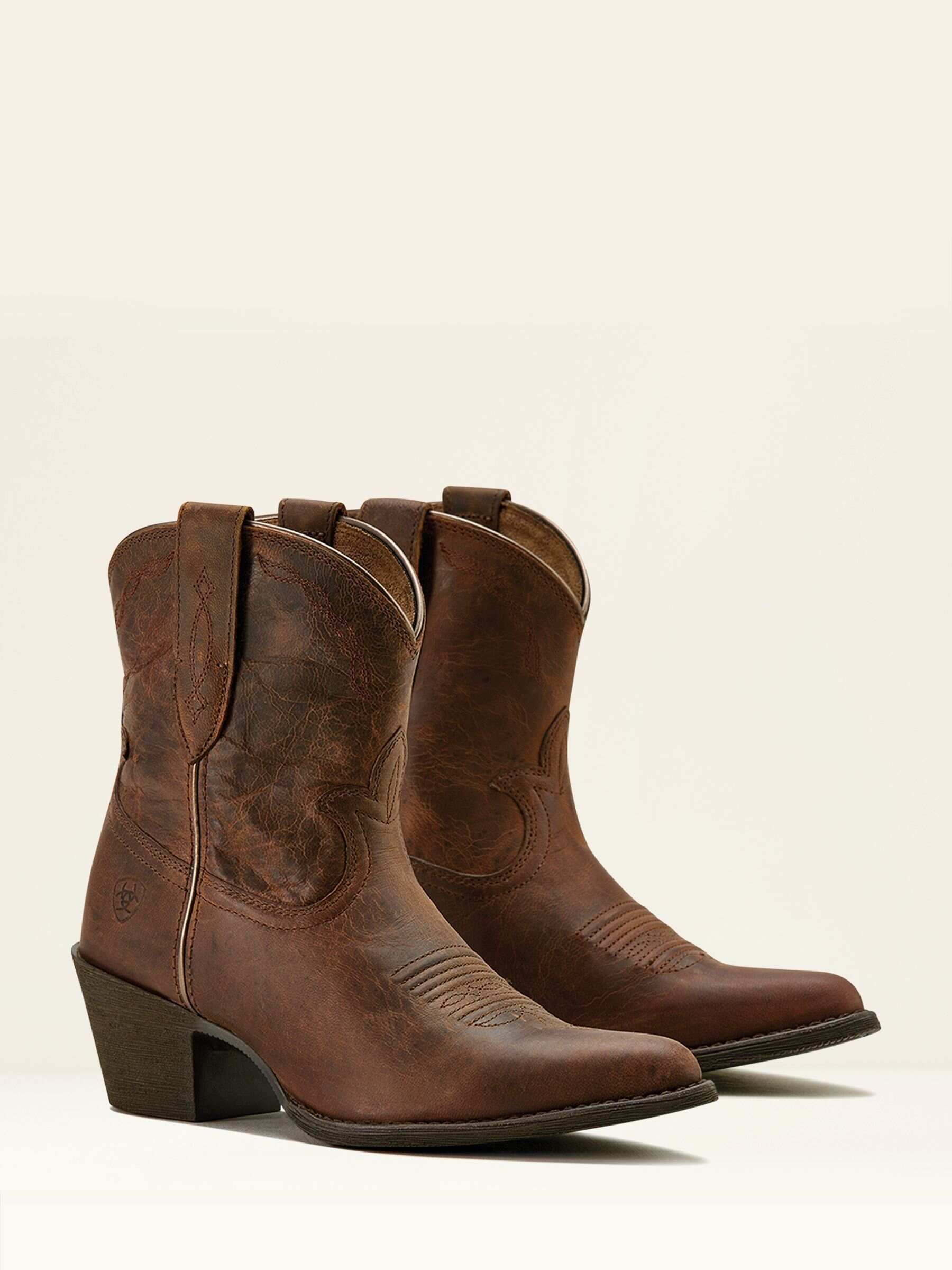 Ariat Brown Ariat Maggie Leather J Toe Western Brown Boots