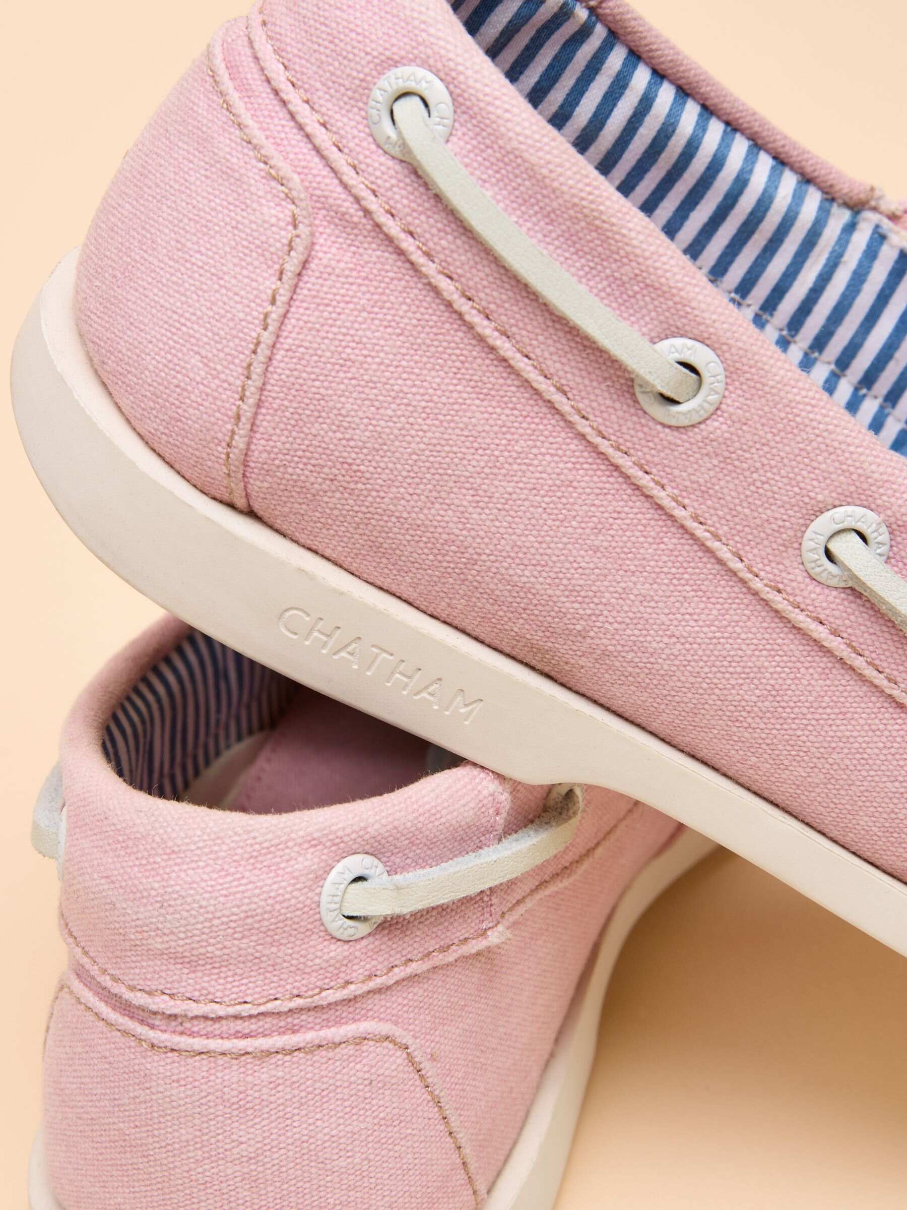 Joules X Chatham Yellow Jetty Deck Shoes