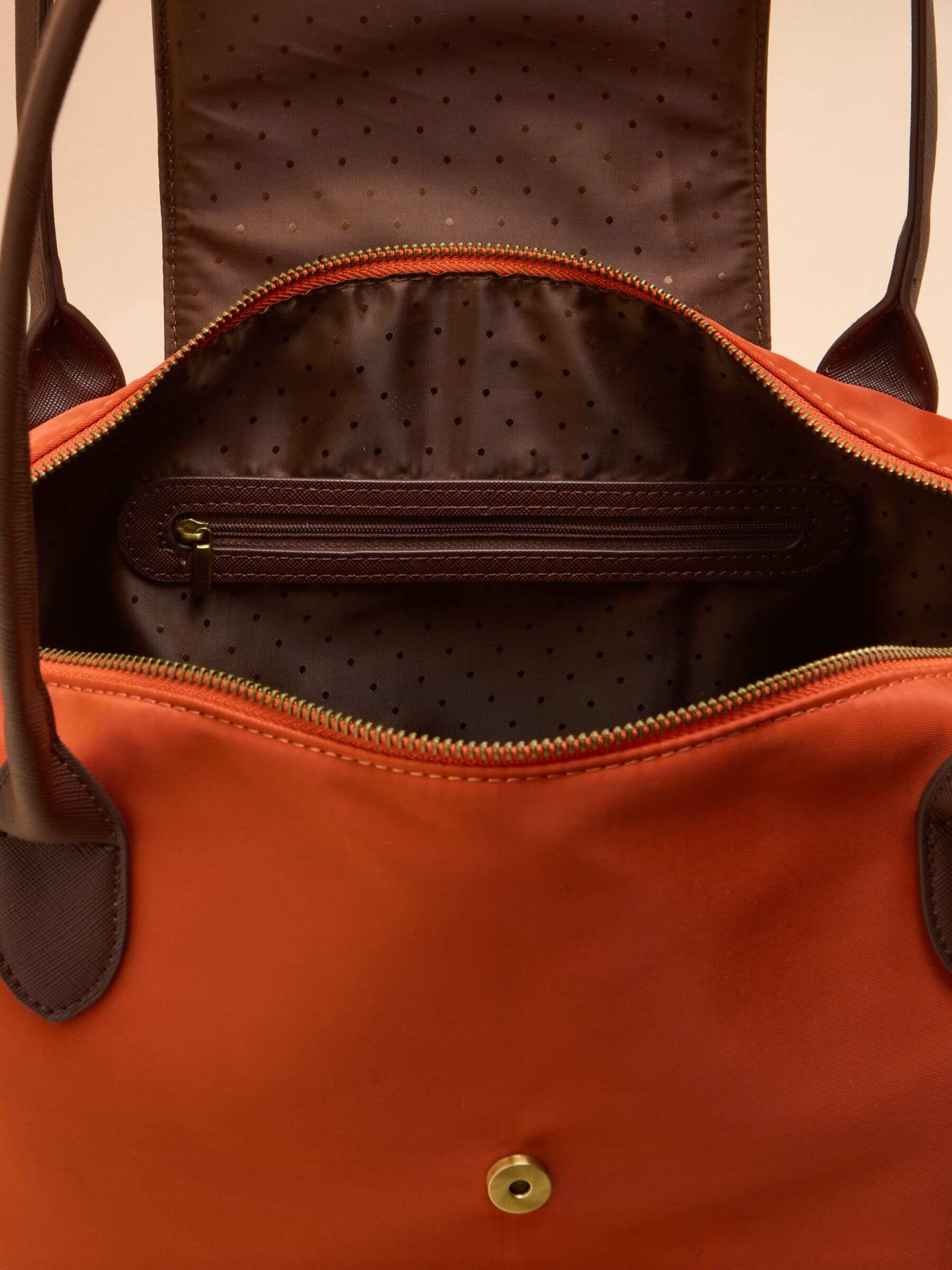 Edie Orange Shopper Bag
