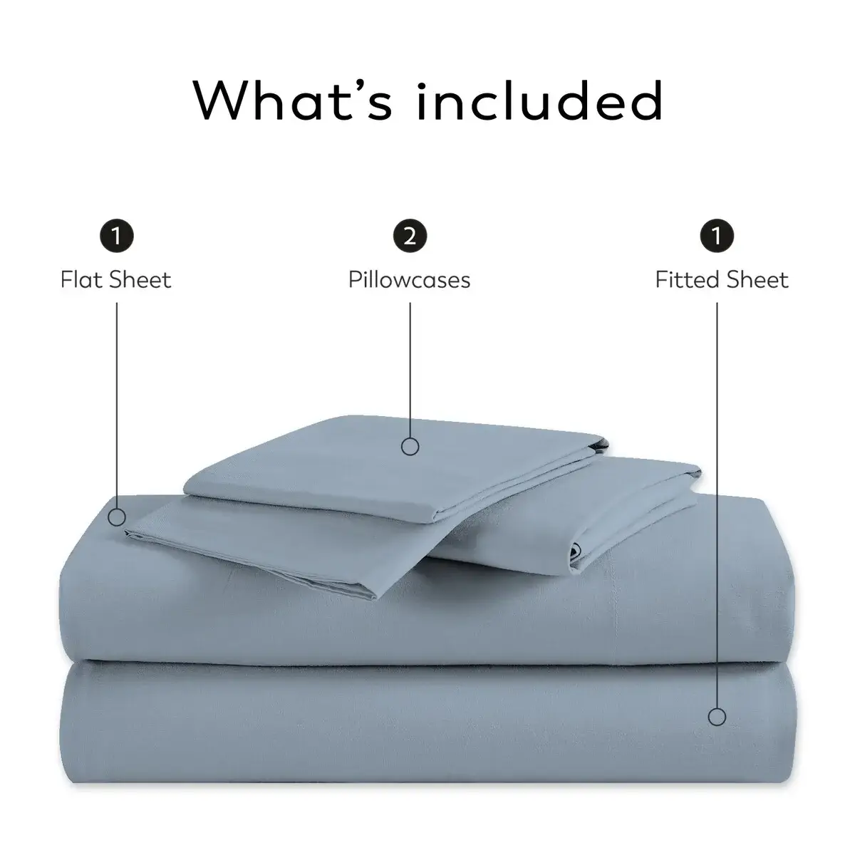 Color Sense 1200TC Premium Cotton-Blend Wrinkle-Resistant Sheet Set
