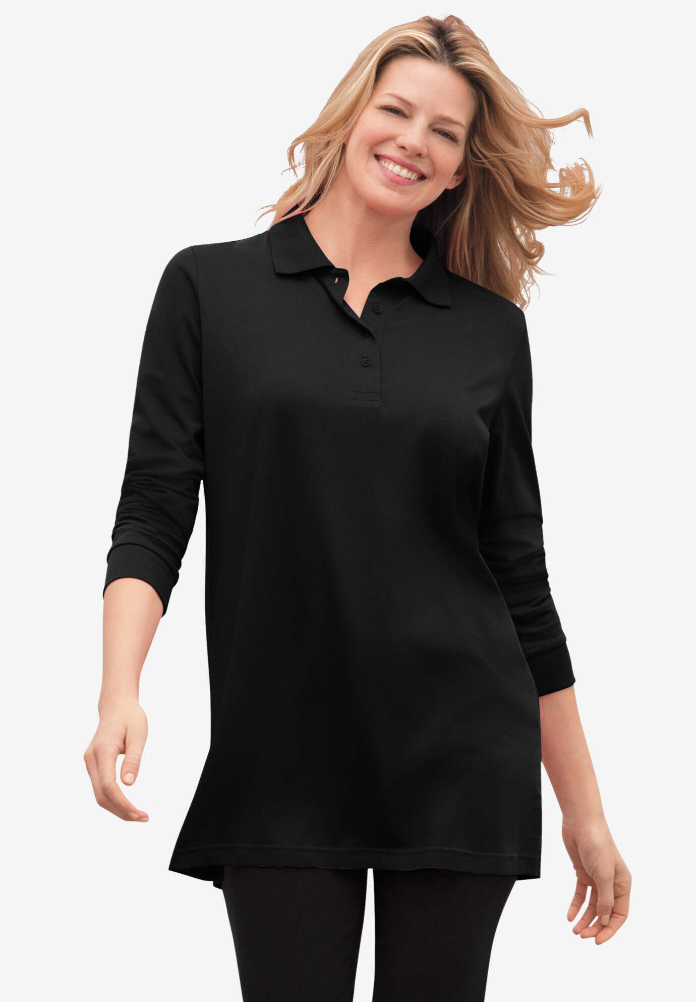 Long-Sleeve Polo Shirt