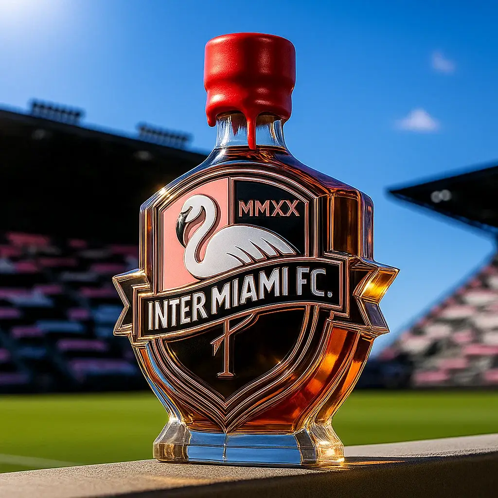 Inter Miami CF Limited Edition Whisky Bottle