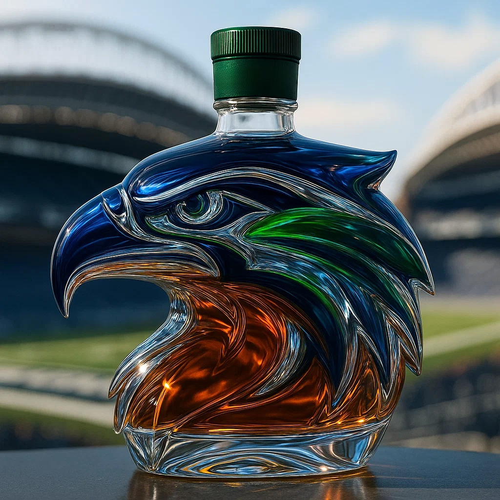 Seattle Seahawks  Limited Edition Whisky Bottle