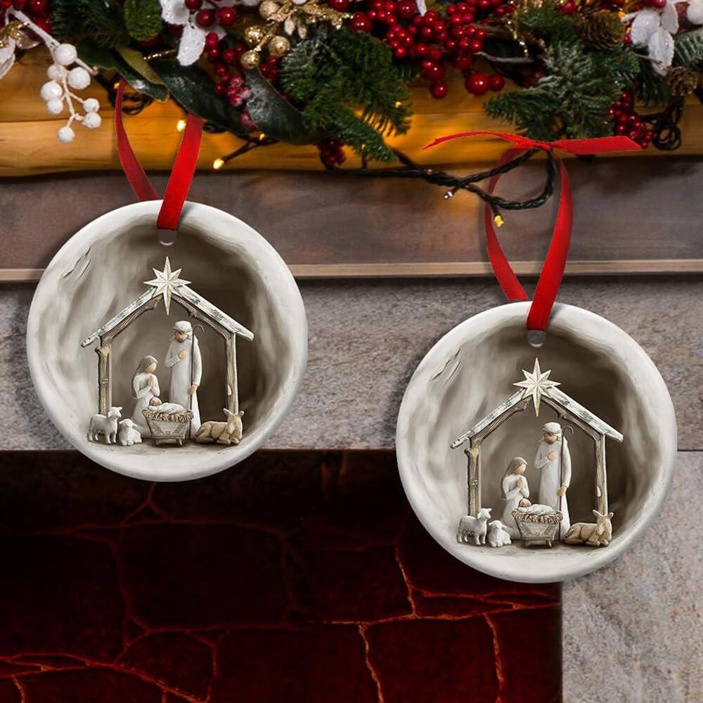 Nativity Scene Christmas Ornament