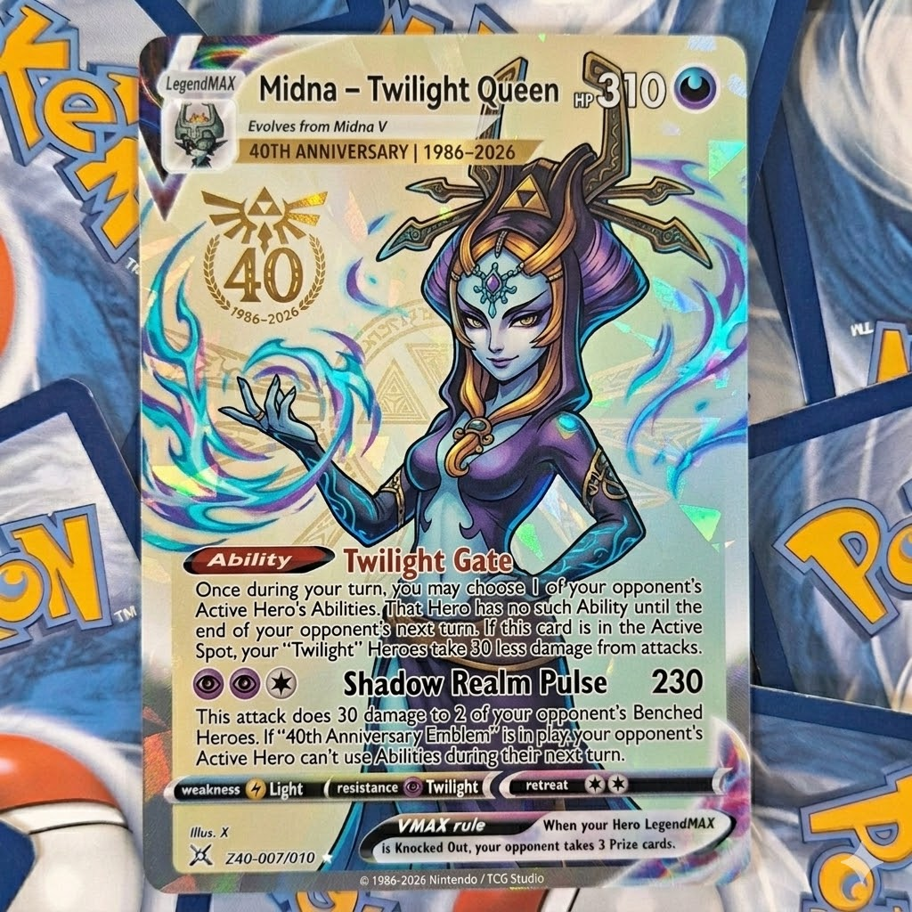 The Legend of Zelda 40th Anniversary TCG Cards