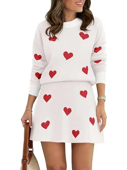 🔥Summer Arrivals🌟Women's Skirt 2 Piece Long Sleeve Crewneck Sweaters (Buy 2 Free Shipping)