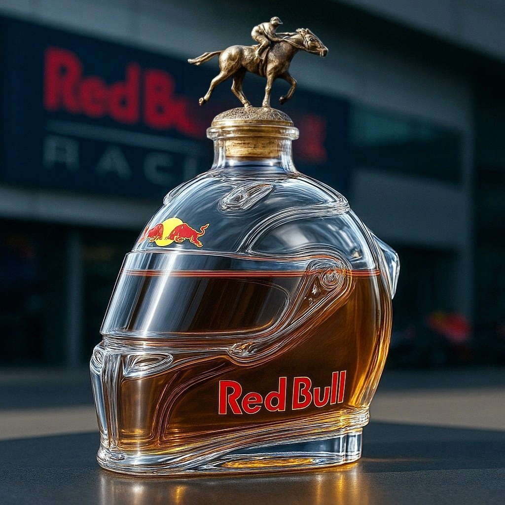 F1 Red Bull Racing Helmet Whiskey Bottle