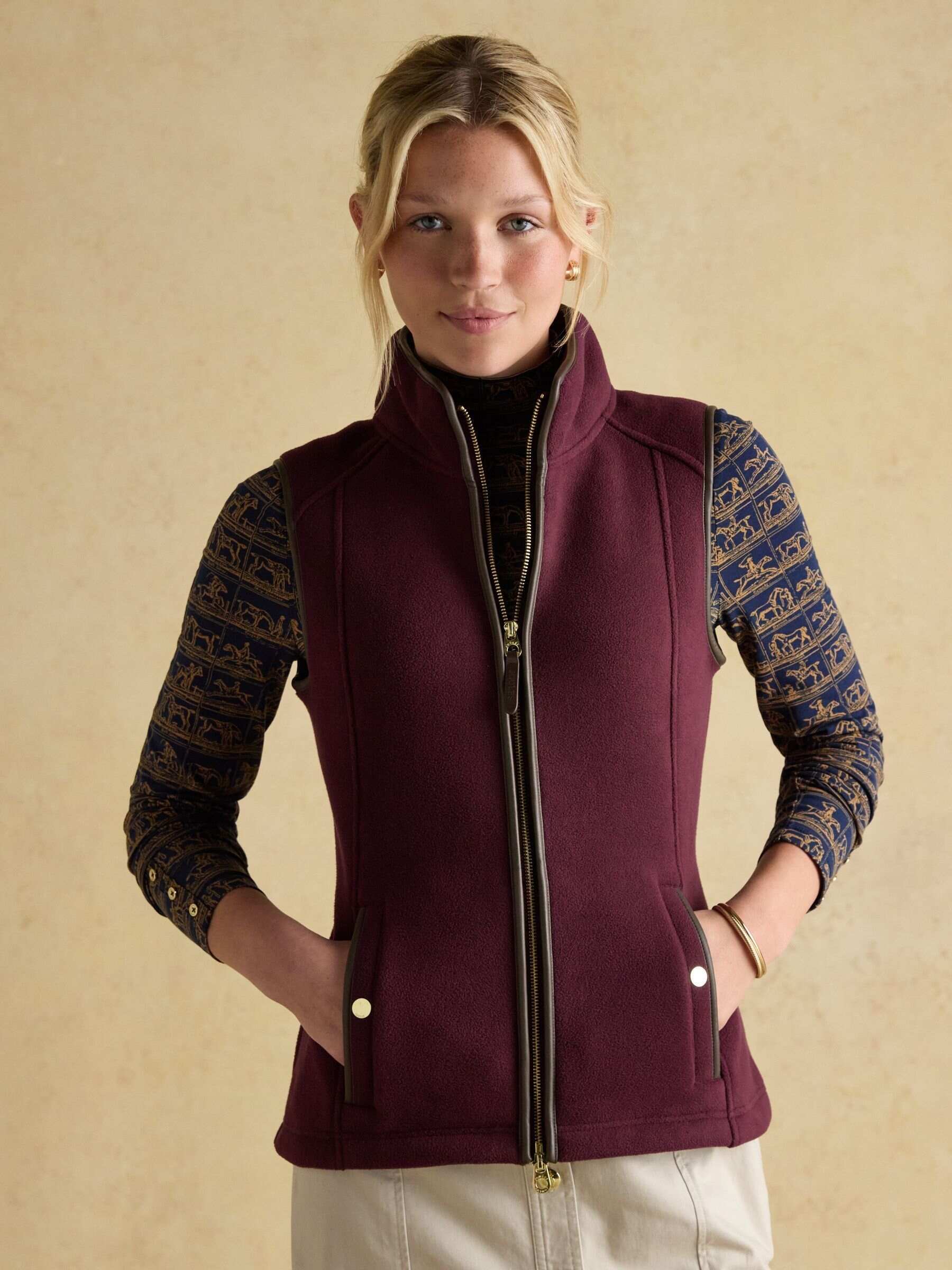 Heritage Black Fleece Gilet
