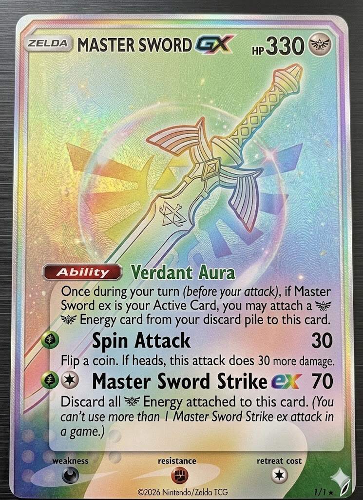 The Legend of Zelda 40th Anniversary Limited Edition TCG Card - White Hero's Legacy Collection!