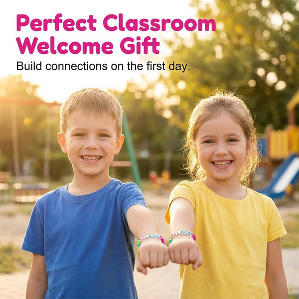 🔥Last Day 69% OFF - ✨🌈Pack of 25 Welcome BeadBracelets - StrengthenClassroom Friendship & SpreadWarm Kindness!