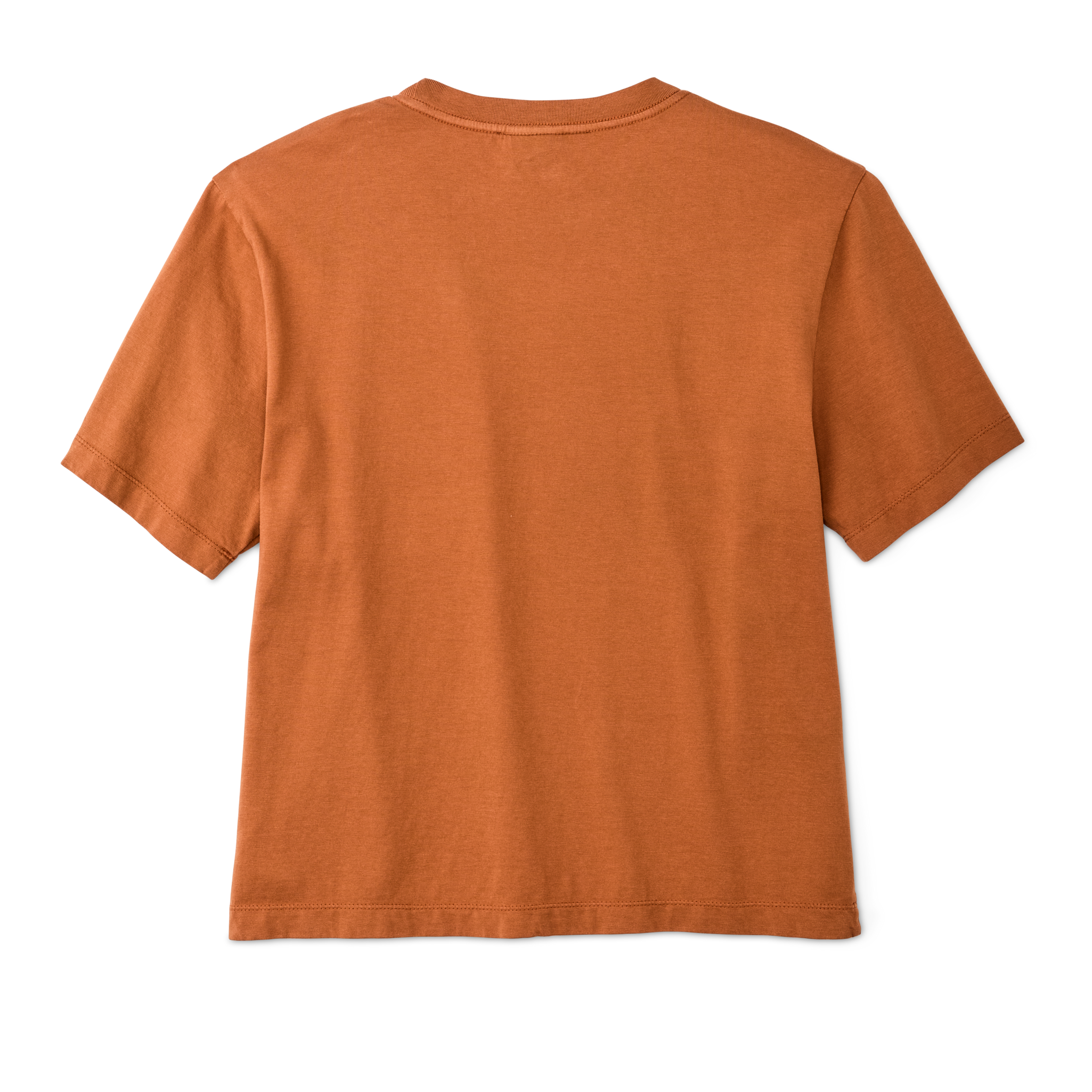 Women's Short Sleeve Pocket Tee - Leather Brown