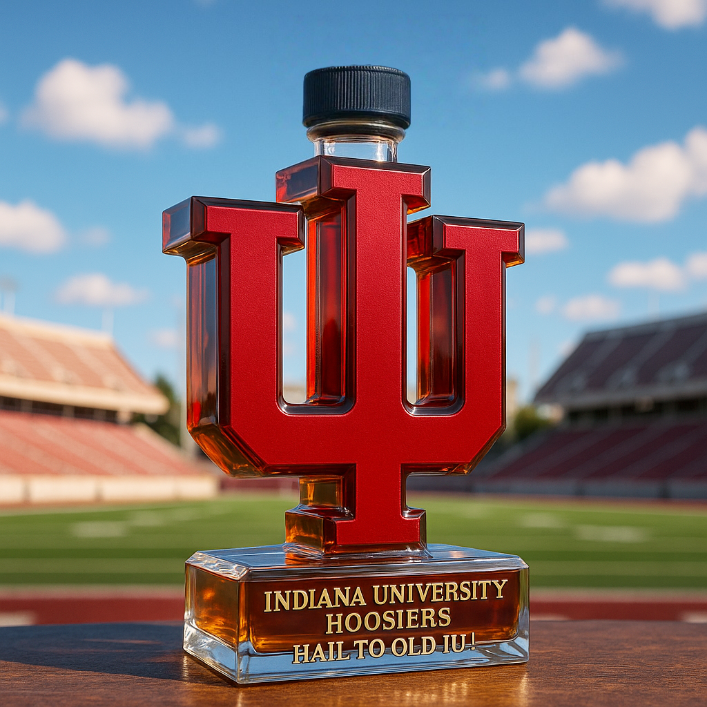 Indiana University Hoosiers Limited-Edition Whiskey Bottle
