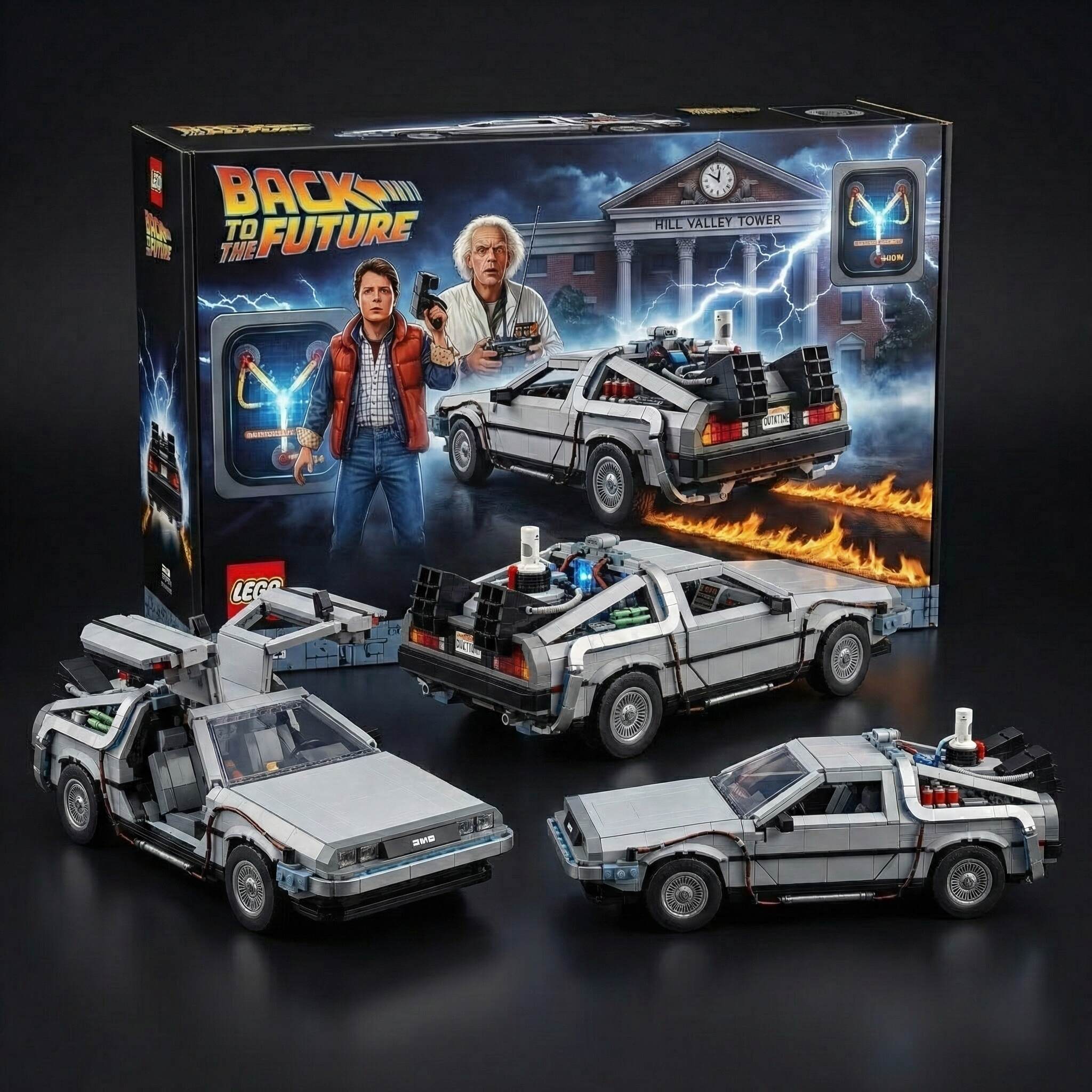 Back to the Future DeLorean Time Machine Building Set