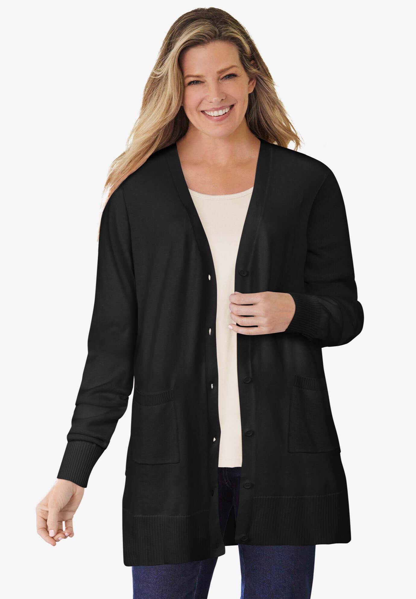 Perfect Longer-Length Cotton Cardigan