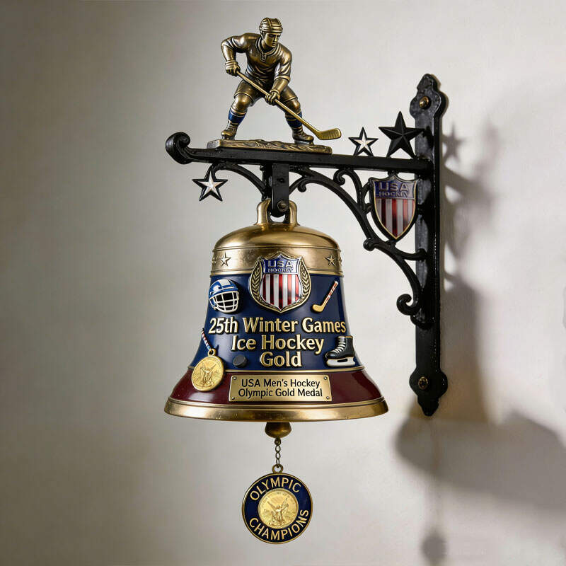 USA Men’s Hockey Olympic Gold Medal Wall Bell