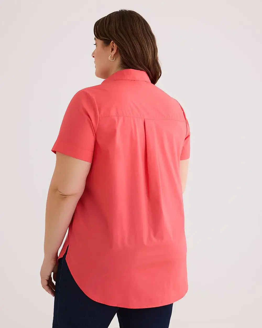 Poplin Blouse with Decorative Trims