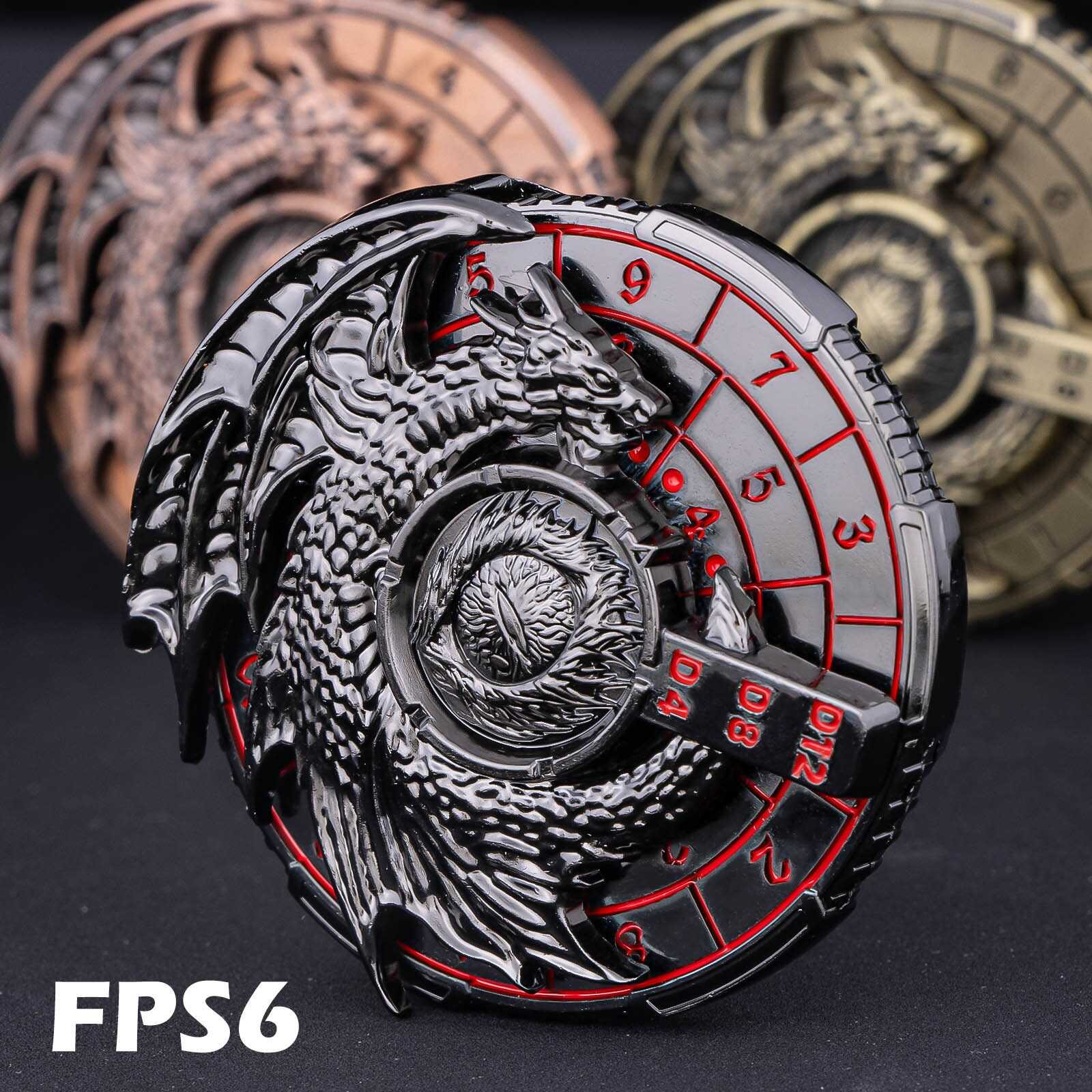7-in-1 DnD Metal Dragon Compass Dice